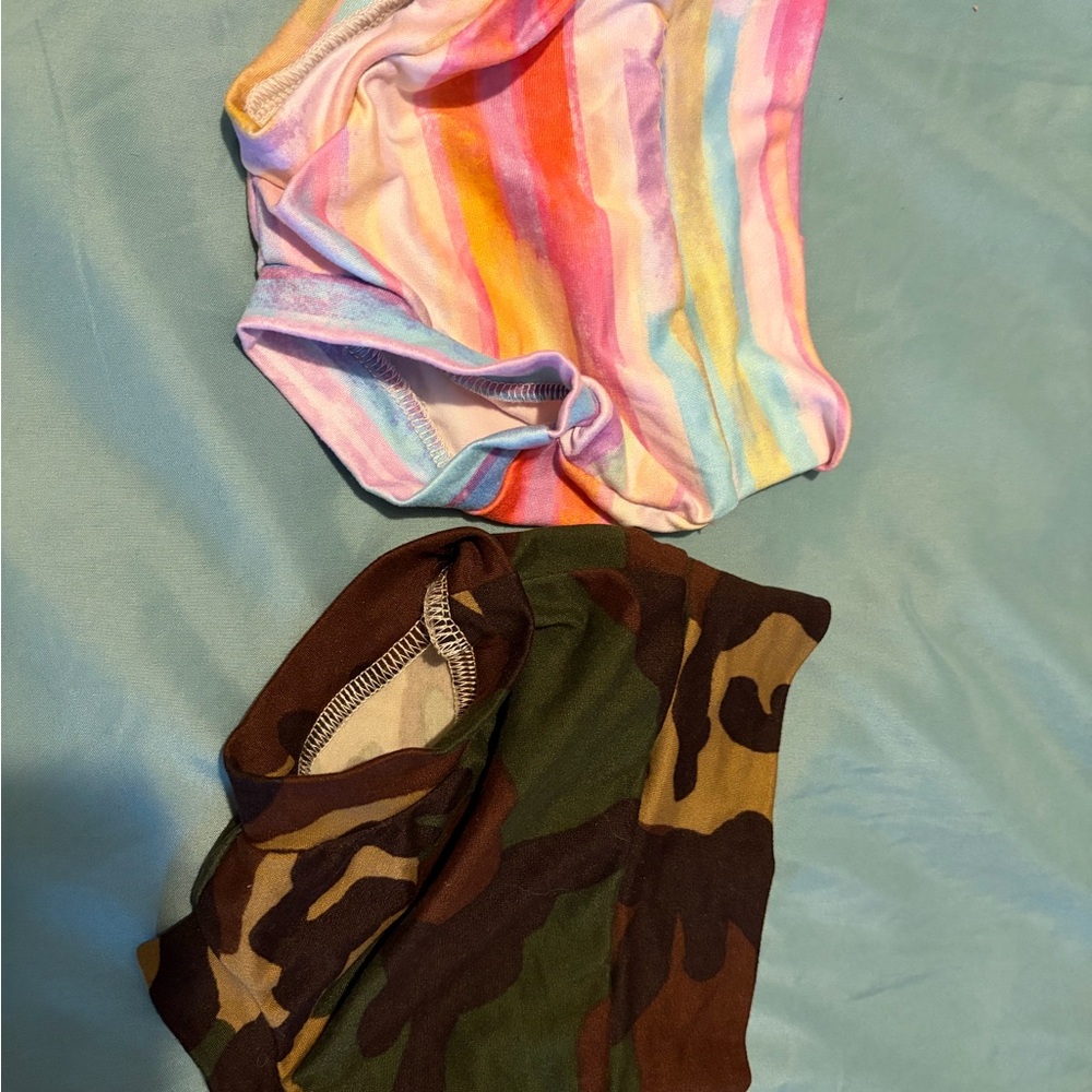 Colorful Striped and Camouflage Bandanas
